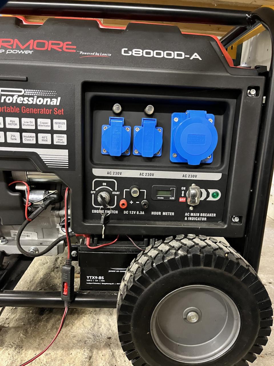 Te koop:  Benzineaggregaat Genermore Delux 6500w