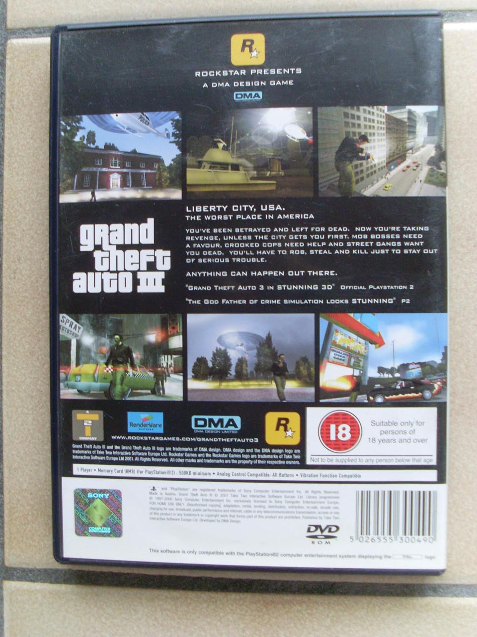 Grand Theft Auto III Playstation2