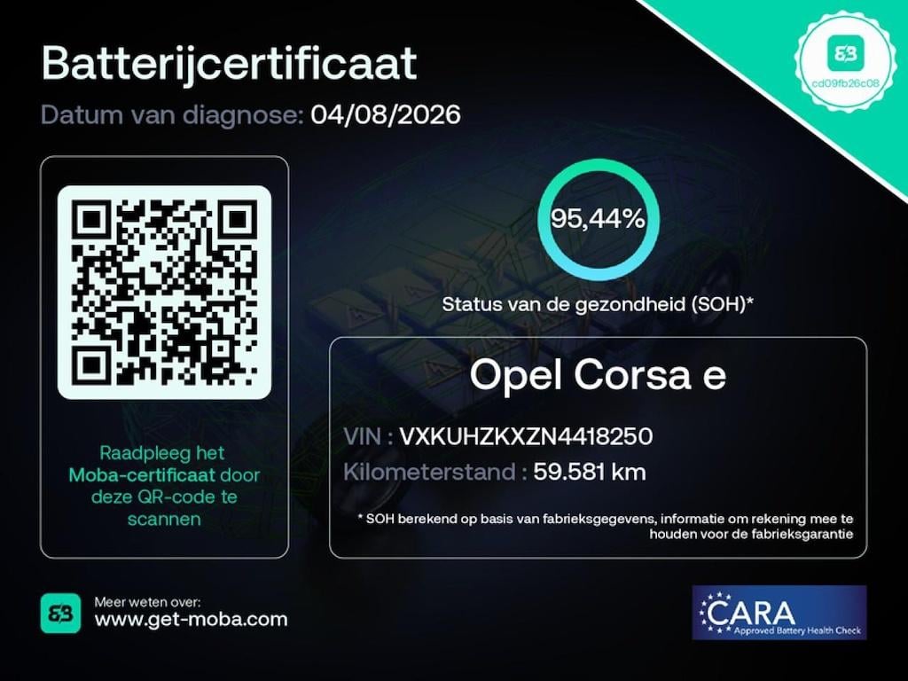 Opel Corsa-e elegance 50 kwh | 3 fase | stoelverwarming | soh 95%