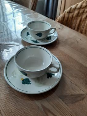 ROYAL BOCH , AQUARELLE - 2 KOP  & SCHOTELS