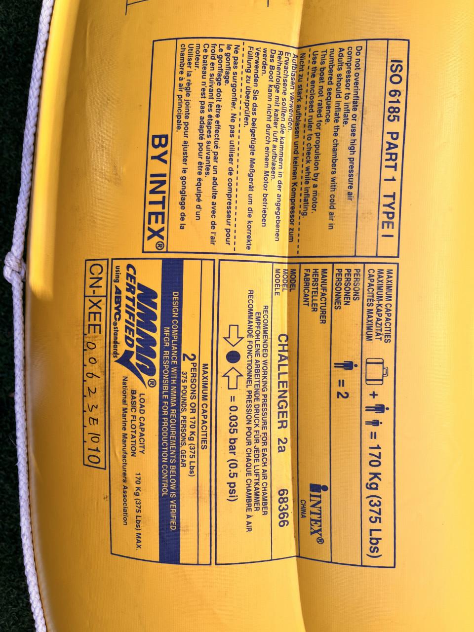 Te KOOP Rubberboot (2 pers)