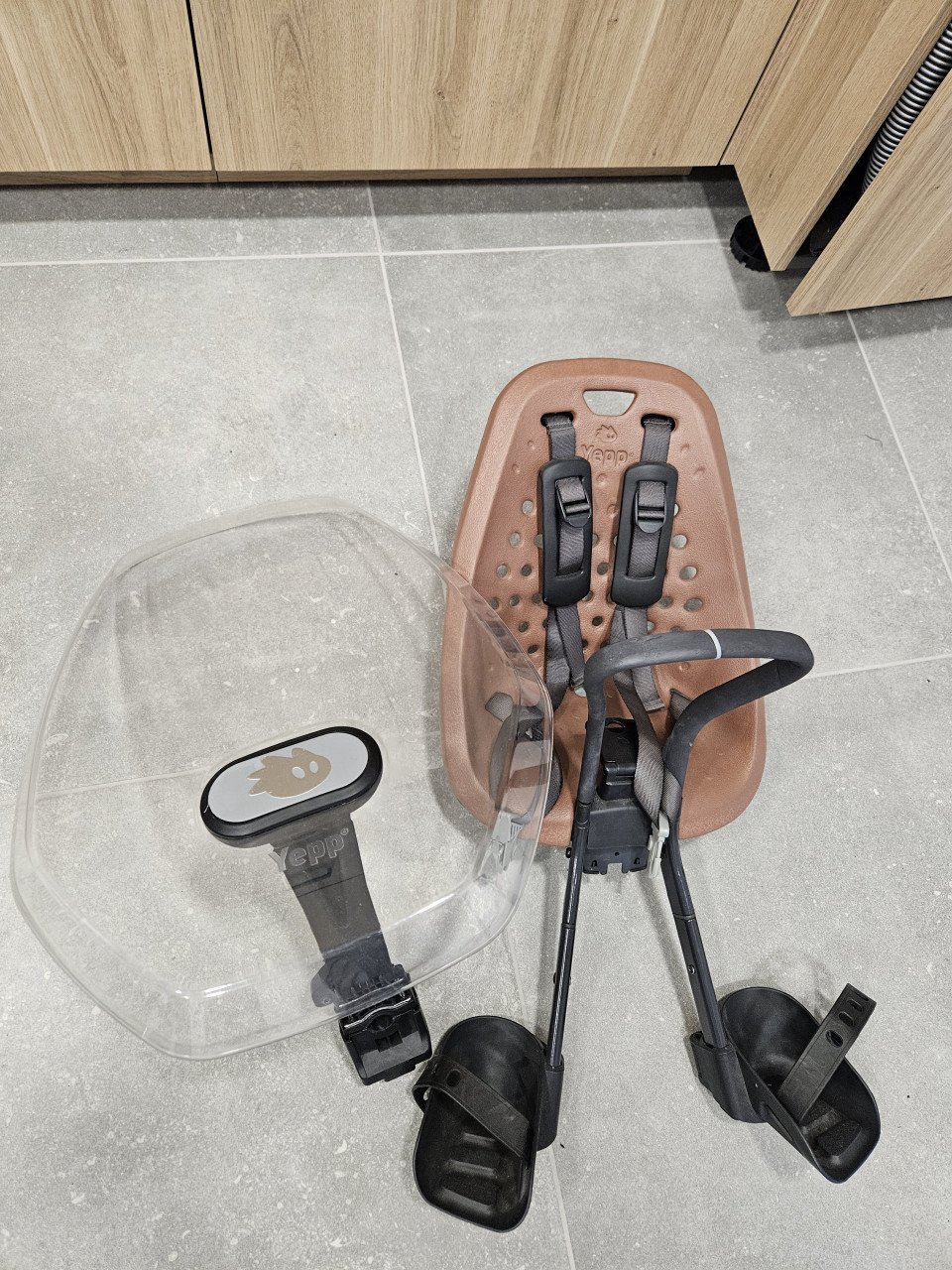 Fietstoeltje Yepp met windscherm
