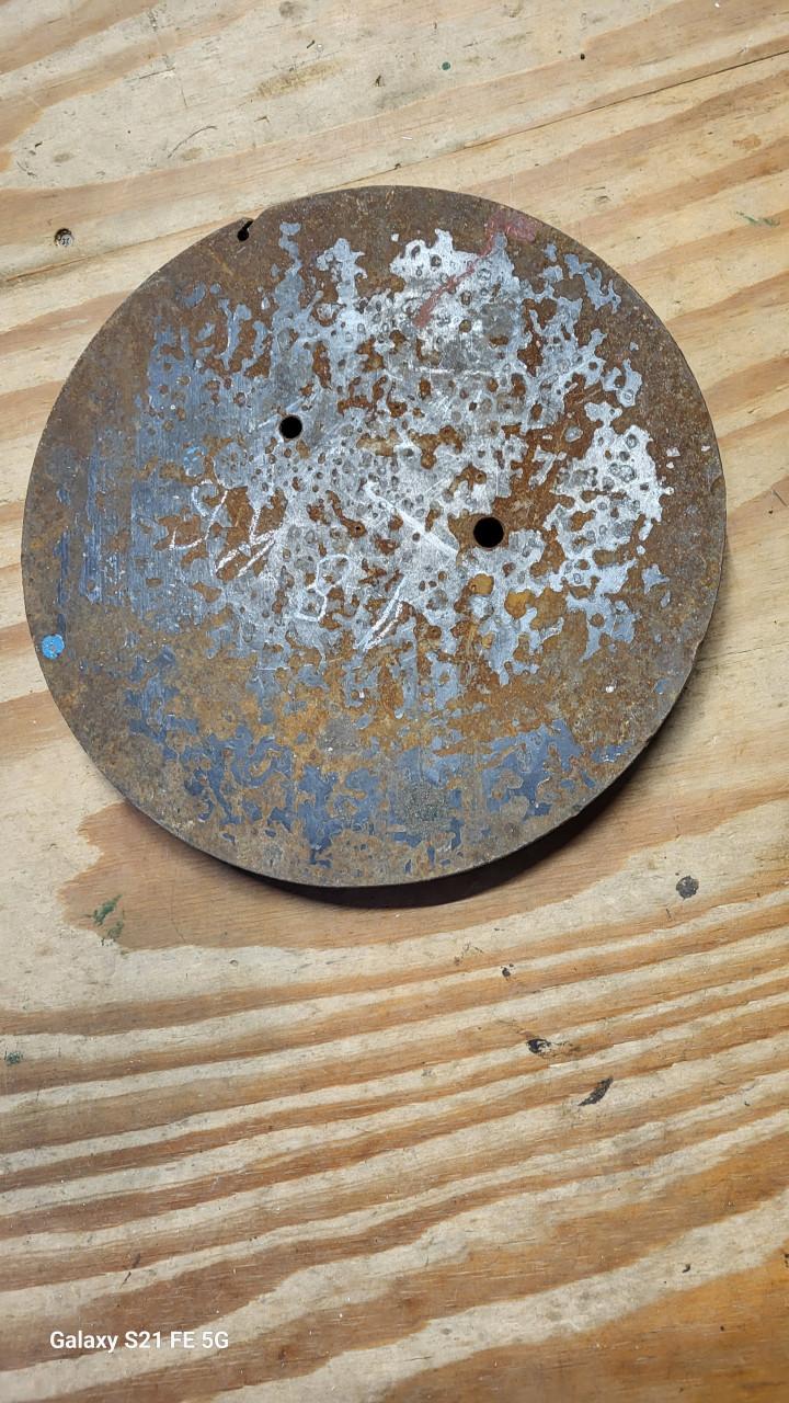 Zware ronde stalenschijf