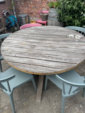 Ronde tuintafel