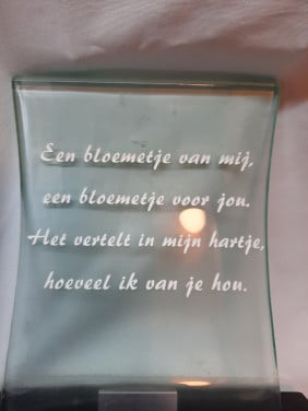 Gedenksteentjes natuursteen/glas