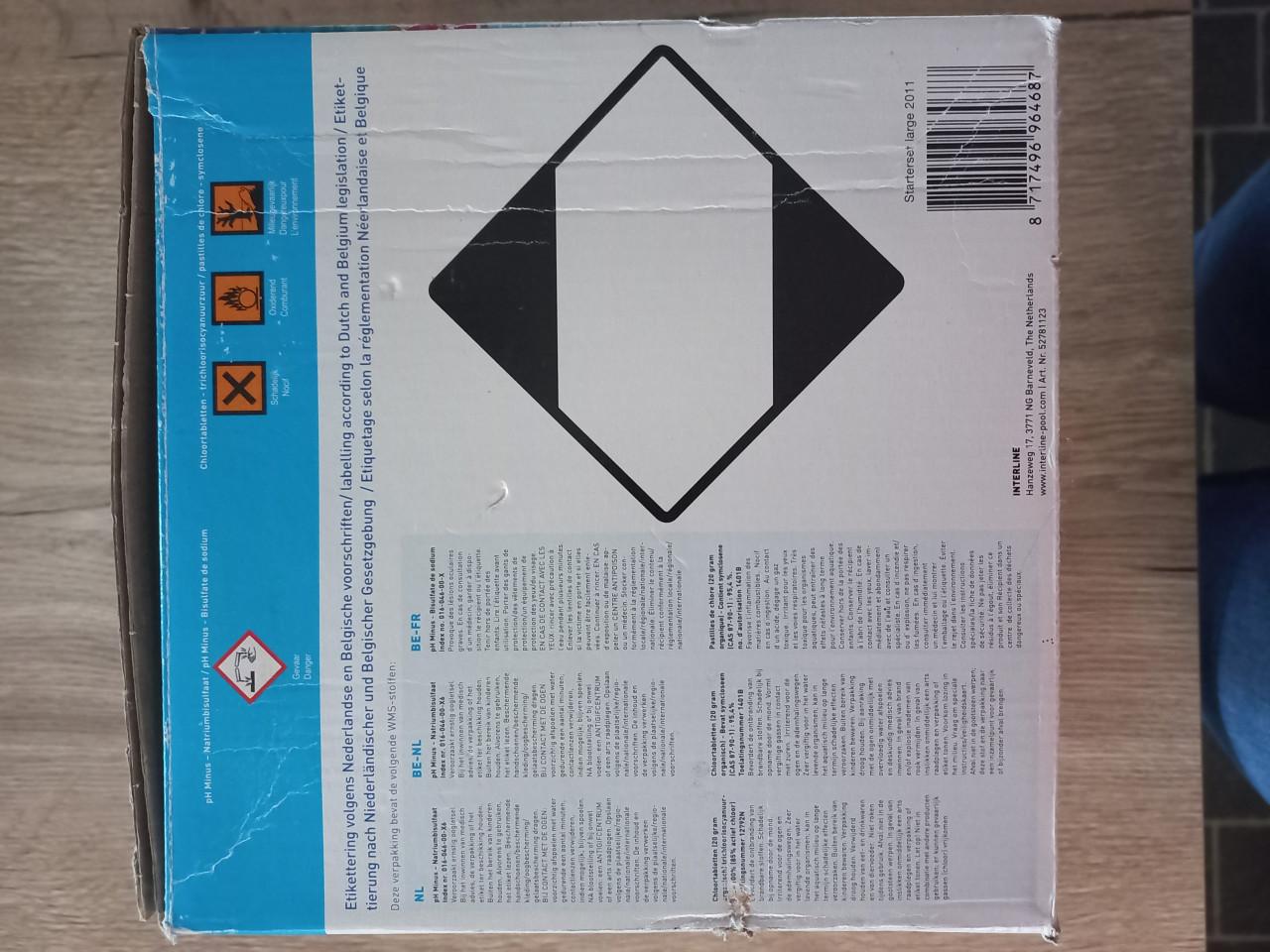 Zwembad starterset Large Interline Chloorpoeder en filters