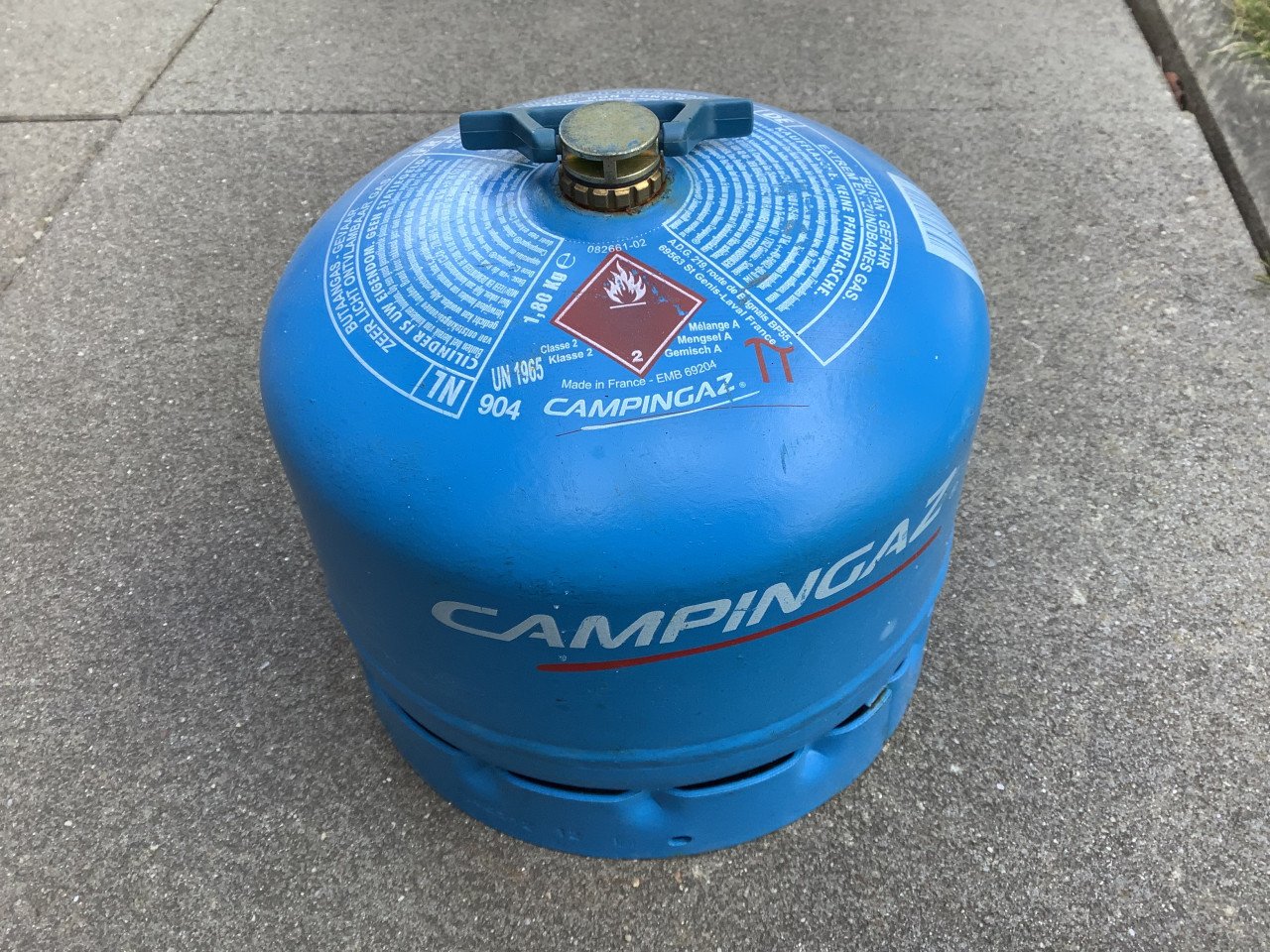 Camping gasfles