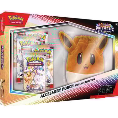 Pokémon Prismatic Evolutions 5 Packs + Accessory Pouch Special Collection