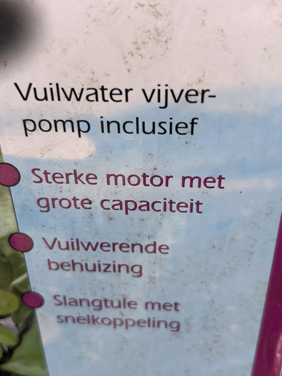 Te koop econa 2000 Vijverpomp sterke en zuinige Vijverpomp