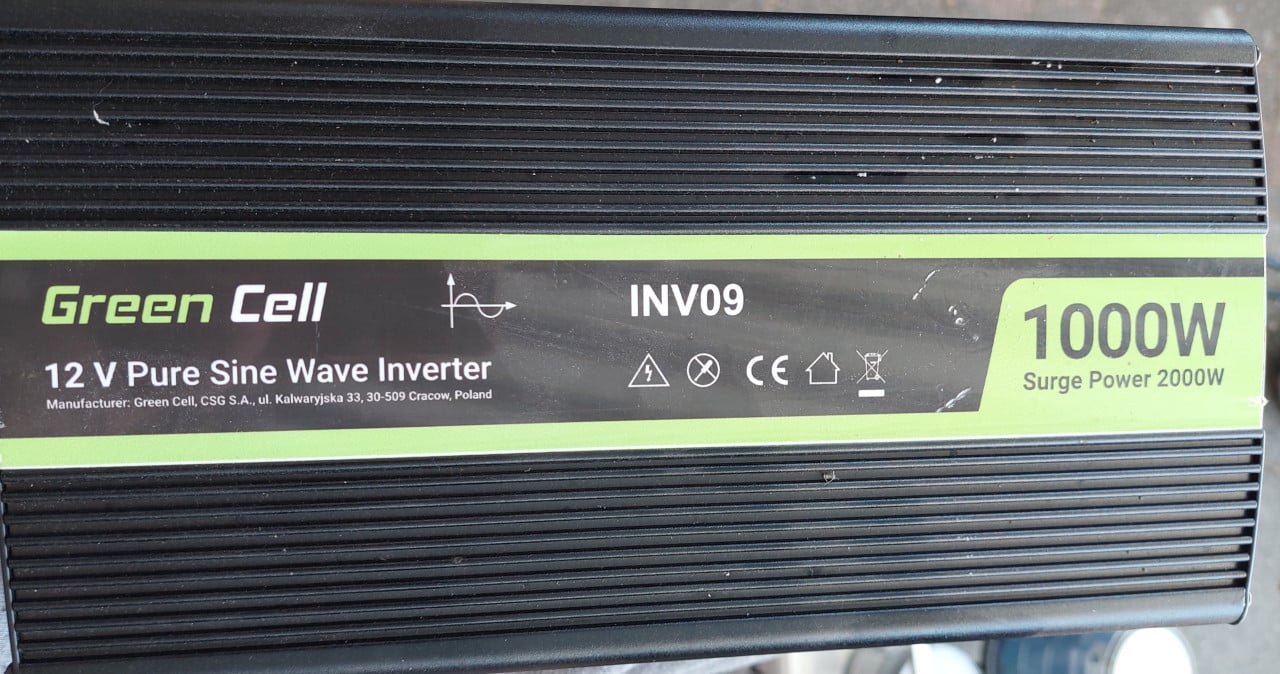 Green Cell ® 1000 W / 2000 W Spanningsomvormer Omvormer 12V tot 230 V