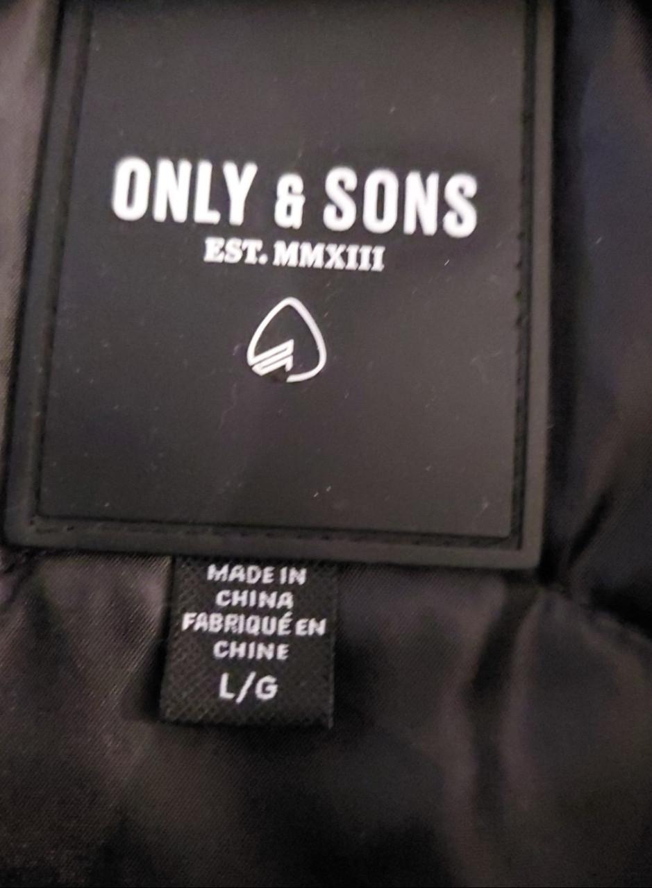 Zwarte Only herenjack mt large