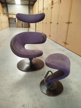 Fauteuil met hocker Varier Stokke design opknapper