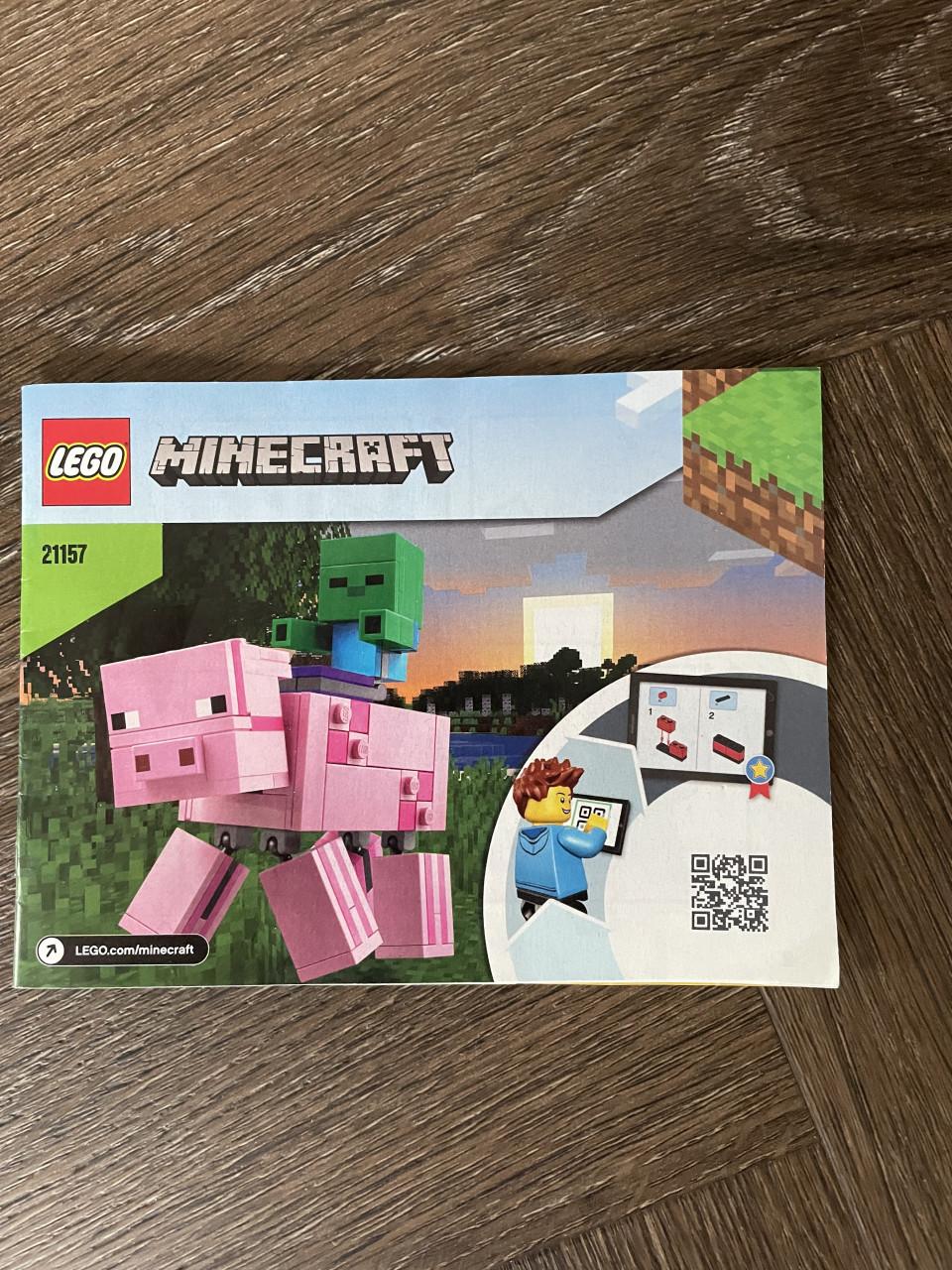 Lego Minecraft: Bigfig varken met babyzombie 21157