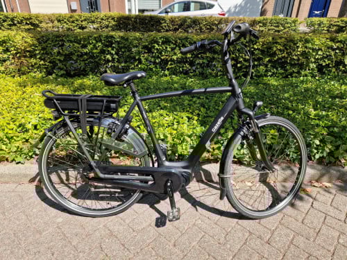 Schitterende Gazelle Orange elektrische heren fiets met Shimano middenmotor