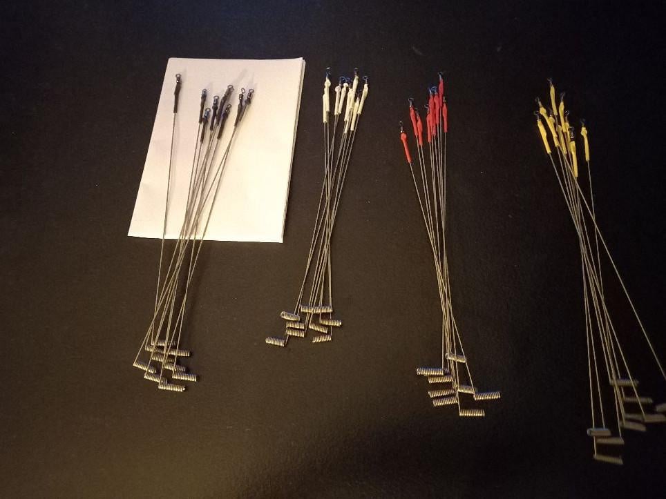 Verenstaal afhouders voor het maken van onderlijnen