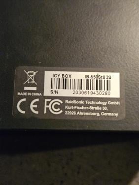 ICY BOX IB-550StU3S 3,5 harde schijf behuizing 3.5 inch USB