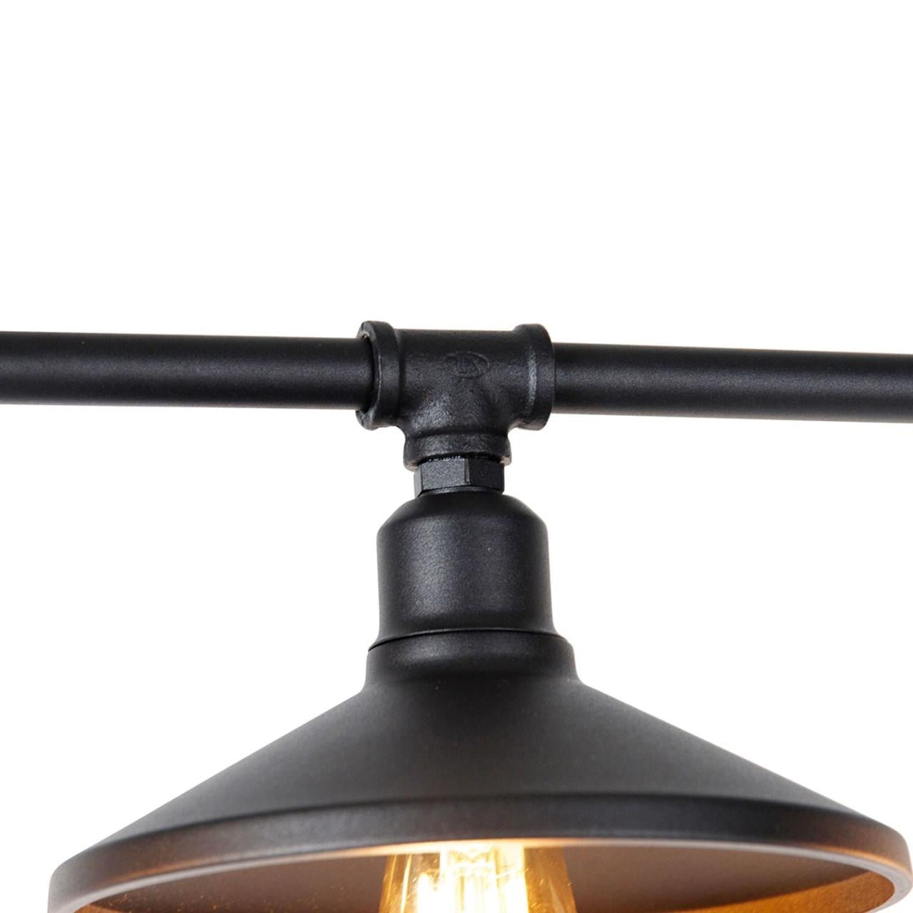 Hanglamp zwart 4-lichts