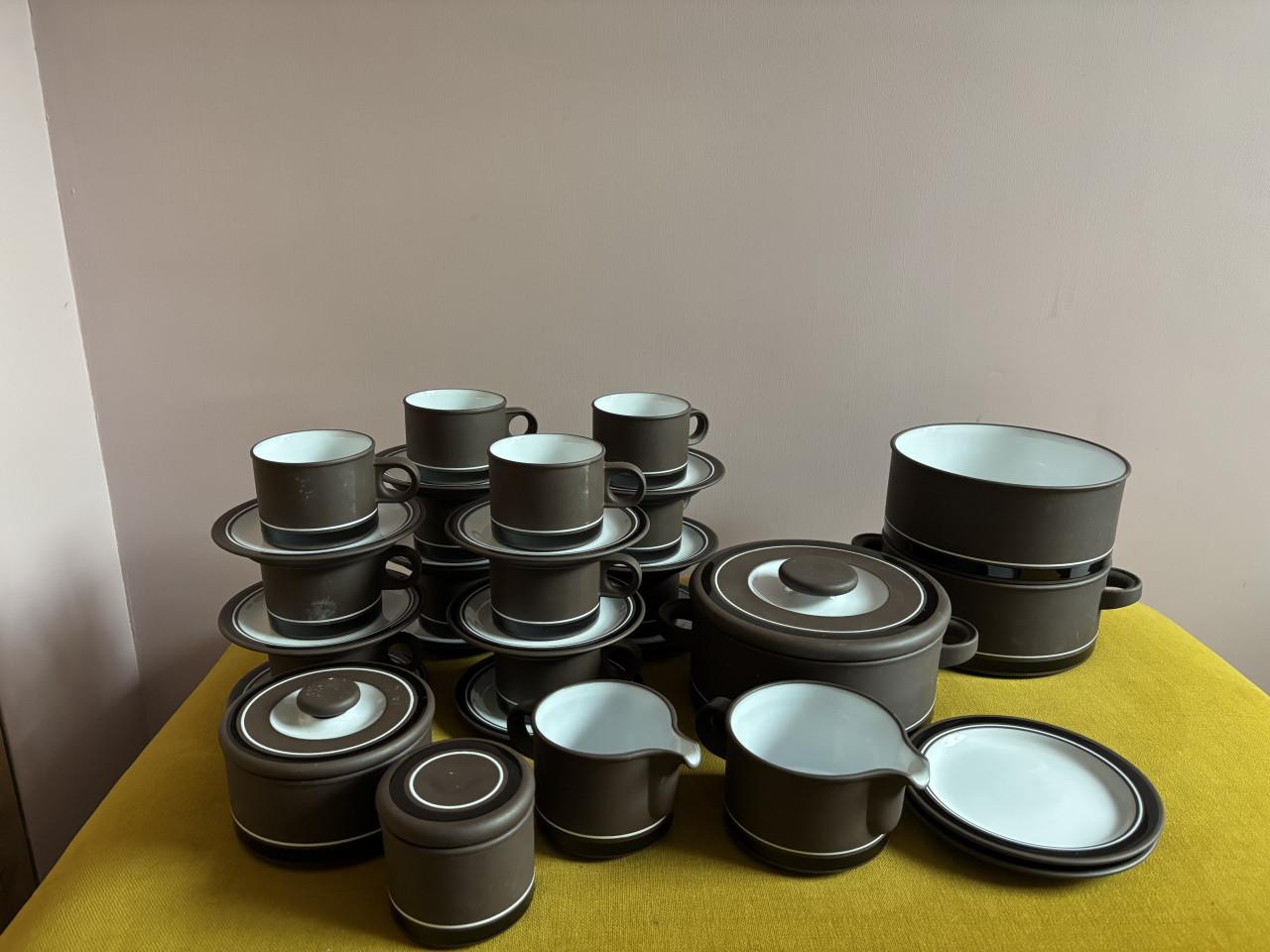 Vintage Hornsea Contrast servies ontworpen Martin Hunt
