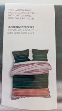 Nieuwe dekbedovertrek van Heckett Lane (1 pers)