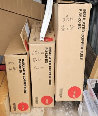 Restanten Sangi dubbele geisoleerde koelleiding voor warmtepomp (of airco)