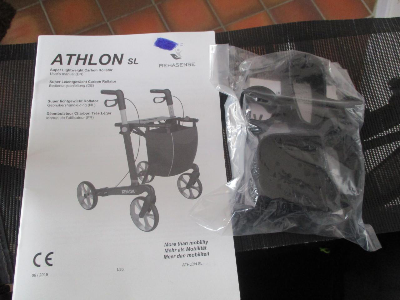 Ultra lichtgewicht carbon fiber rollator Athlon sl