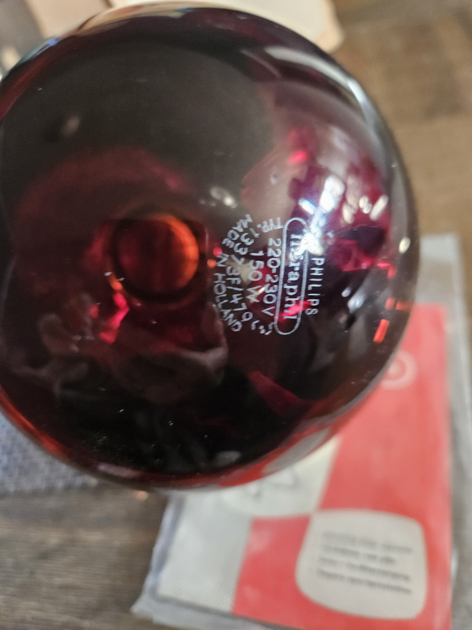 Prachtige originele jaren 50 Philips infraphil infrarood warmtelamp...