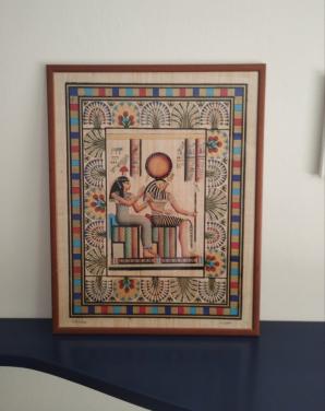 Egyptische papyrus schildering