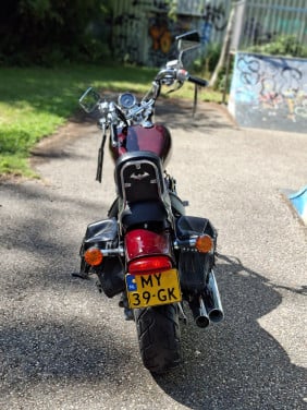 Honda Shadow VT-1100 met 13.000 mil op de teller bj 1987
