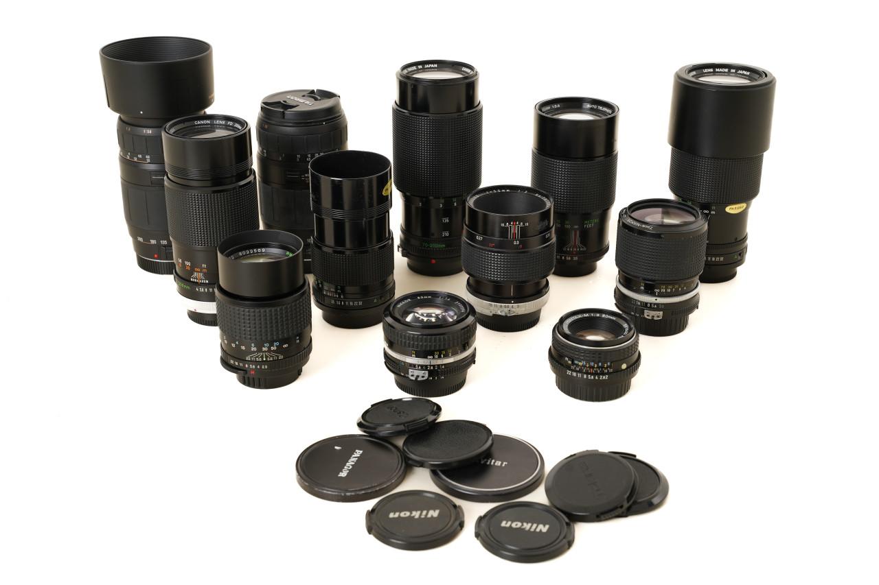 Partij Analoge camera lenzen
