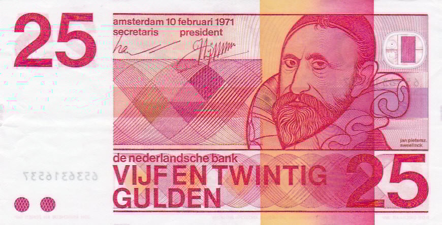 25 Gulden 1971 Sweelinck