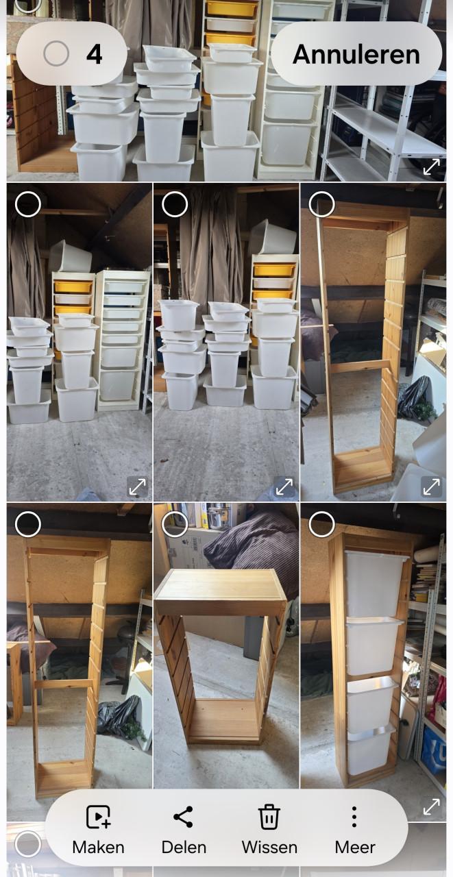 Ikea Trofast kasten met veel bakken