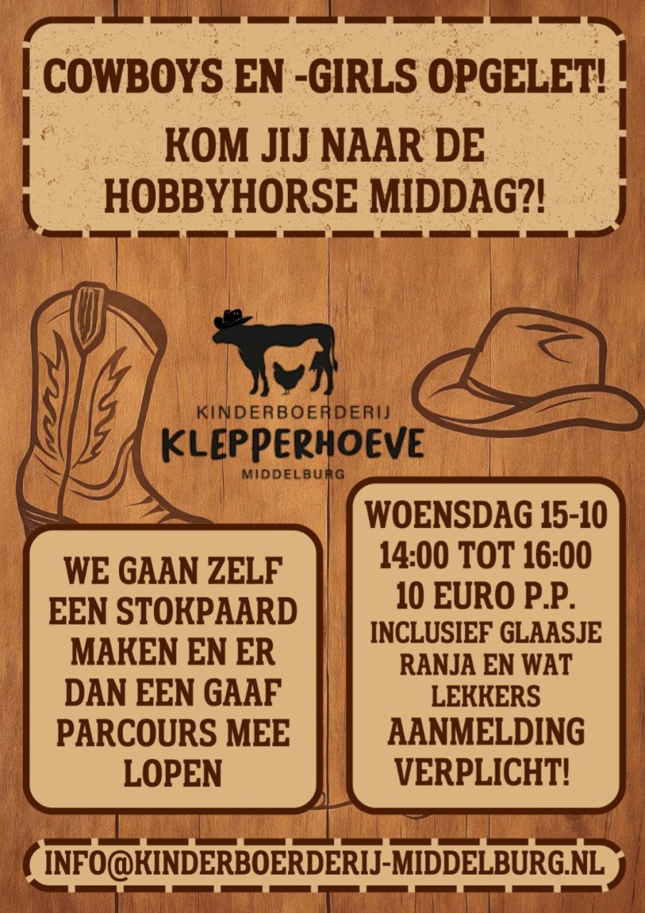 Hobbyhorse middag bij kinderboerderij de Klepperhoeve