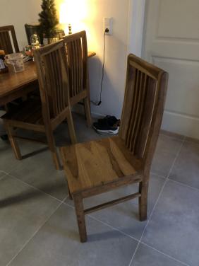 4 stevige eetkamerstoelen zware kwaliteit