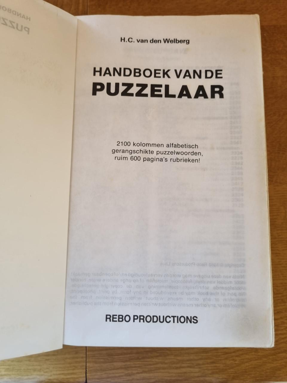 Handboek voor de kruiswoordpuzzelaar