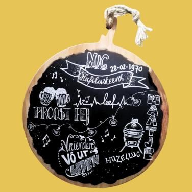 Gepersonaliseerde borrelplank - origineel cadeau