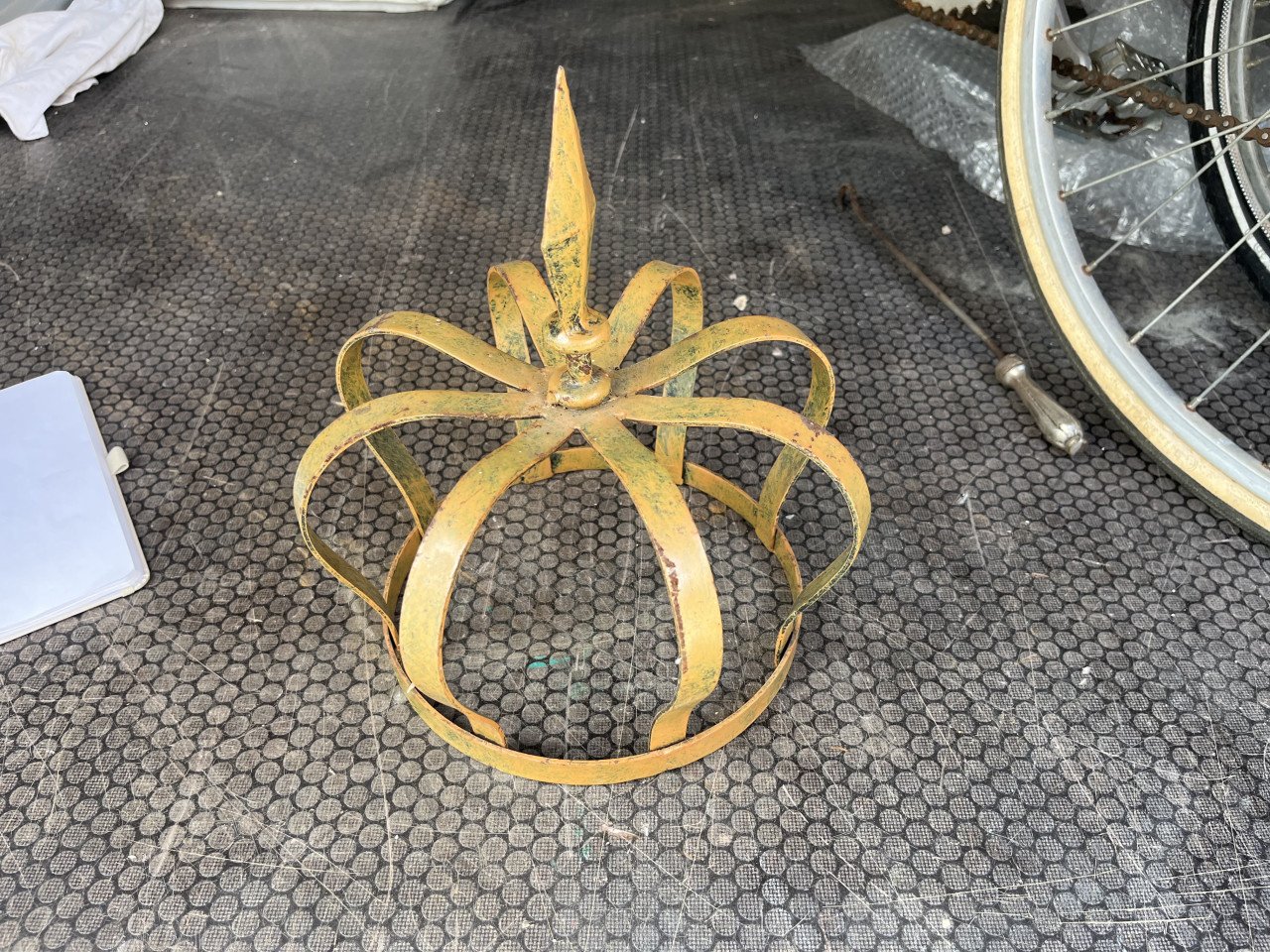Deco kroon, goud kleur