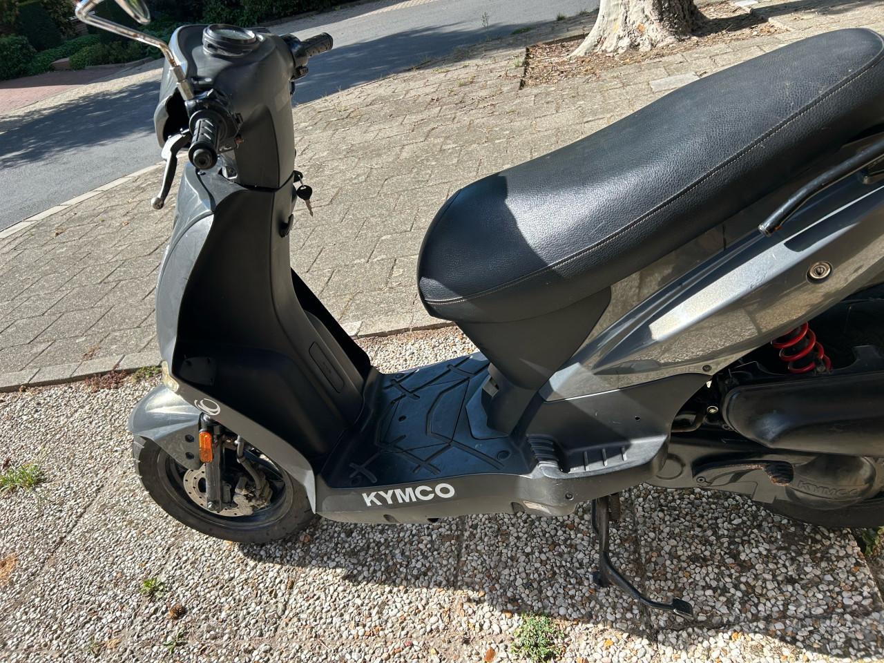 Kymco agility 12 inch fat blauw kenteken
