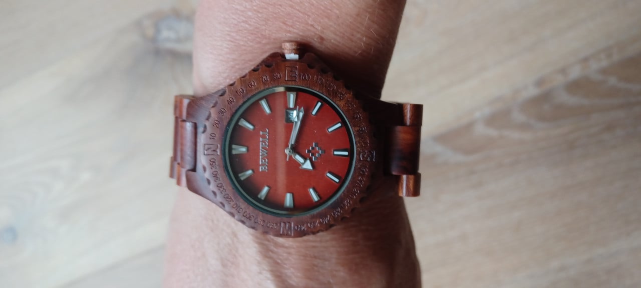 Houten horloge heren