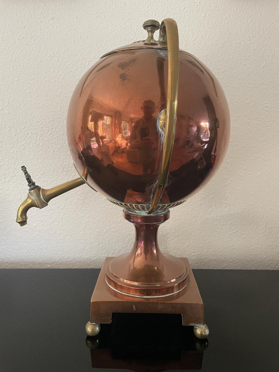 Waterkoker / Samovar, Franse makelij, koper, 18e eeuw