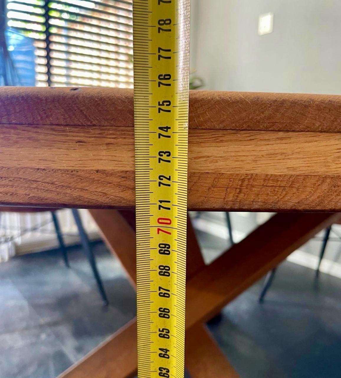 Massief eiken ronde eettafel 150cm