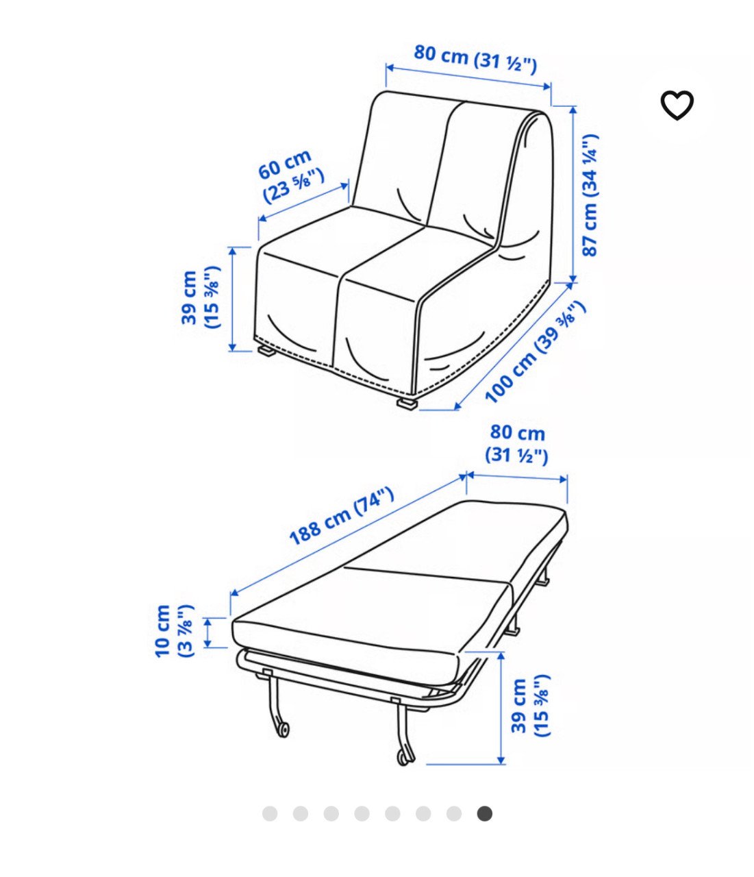 Slaapbank Ikea LYCKSELE LÖVÅS