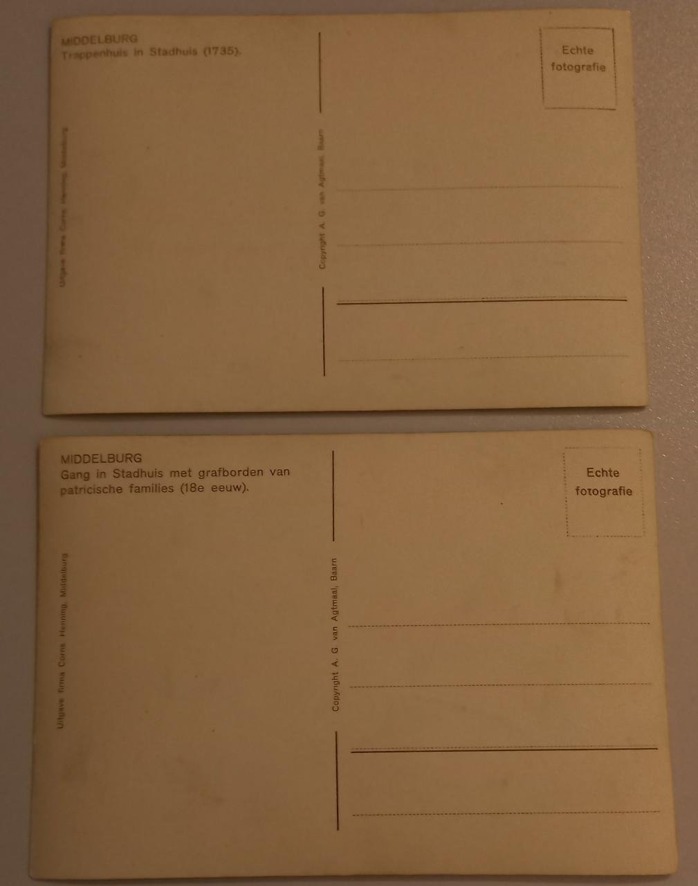 10 Oude ansichtkaarten Middelburg