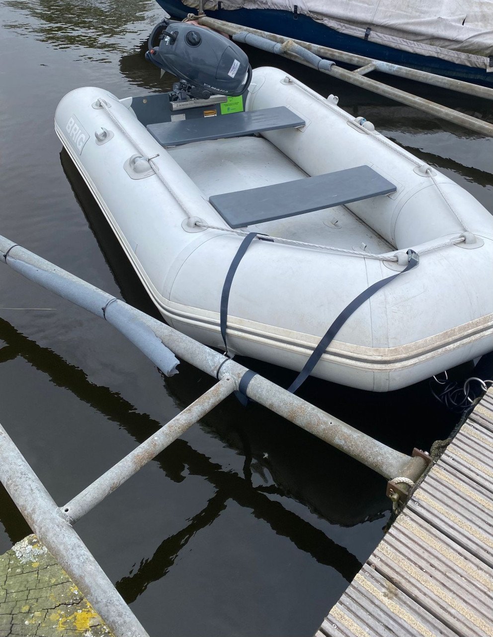 Brig rubberboot met Yamaha 4pk 4takt moter