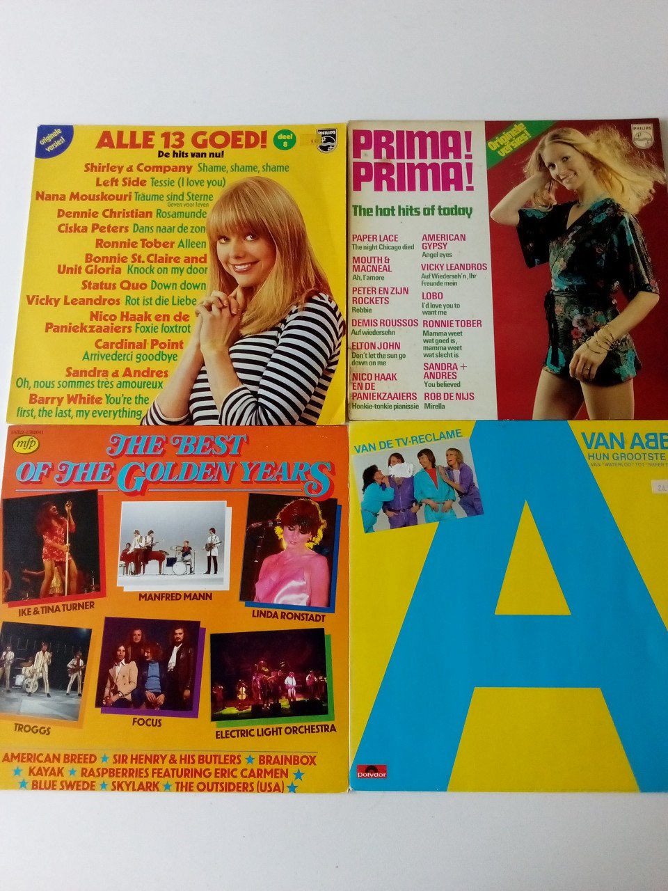 4 LP's, waaronder ABBA greatest hits