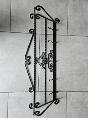 Zwarte brocante kapstok