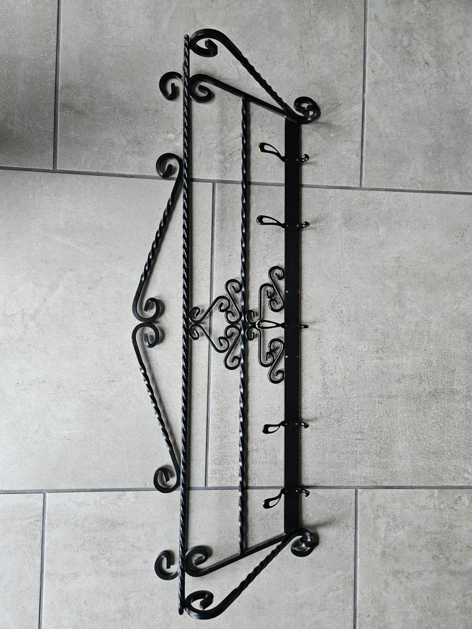 Zwarte brocante kapstok