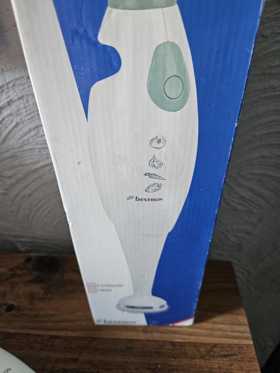 Zgan Bestron staafmixer met 2 snelheden in de doos