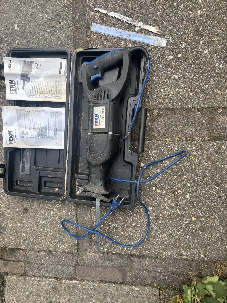 Gereedschap electrisch waterlaserpas recipozaag, heteluchtpistool, enz