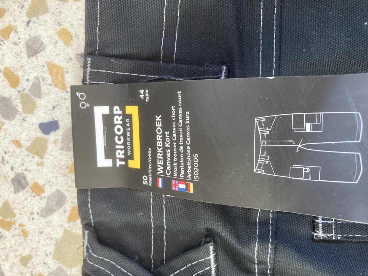 TRICORP werkbroek kort maat 50 taille 44