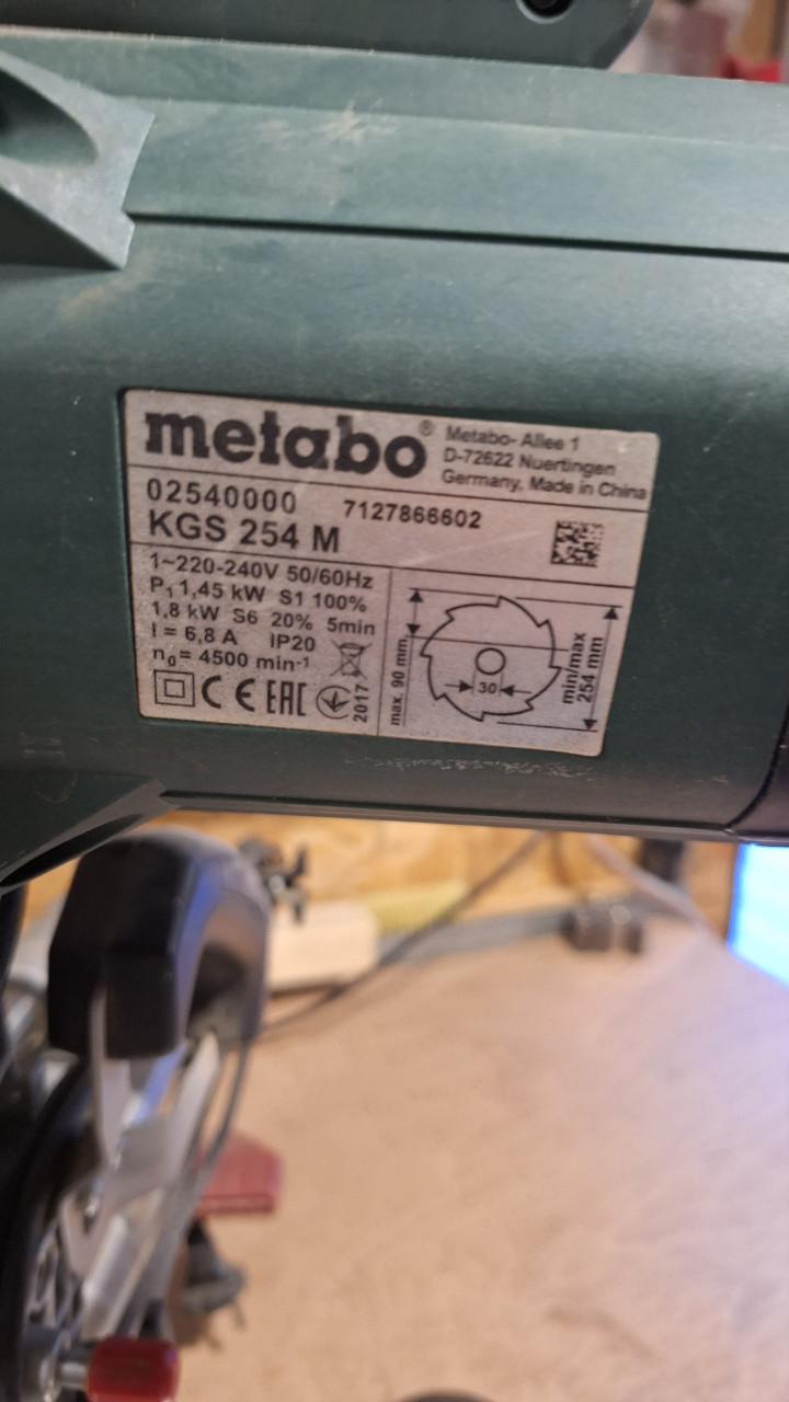 Metabo afkortzaag - Ø254 mm